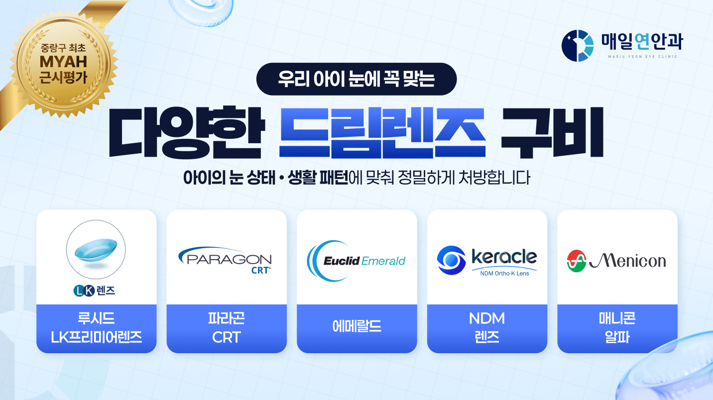 다양한 드림렌즈 구비 안내