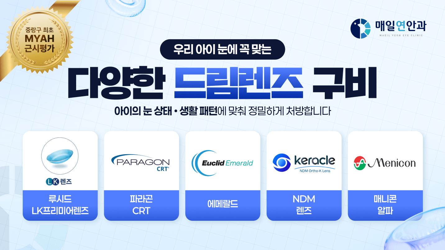 다양한 드림렌즈 구비 안내